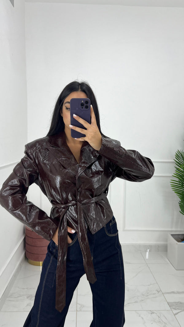 GIACCA EFFETTO VINILE