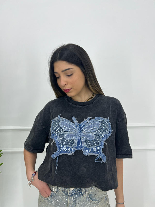 T SHIRT BUTTERFLY