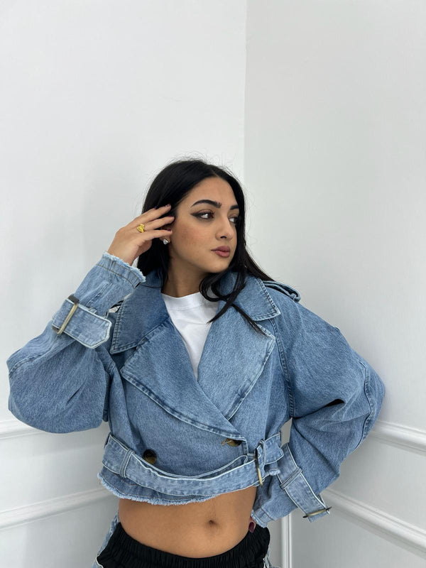 TRENCH CROP DENIM